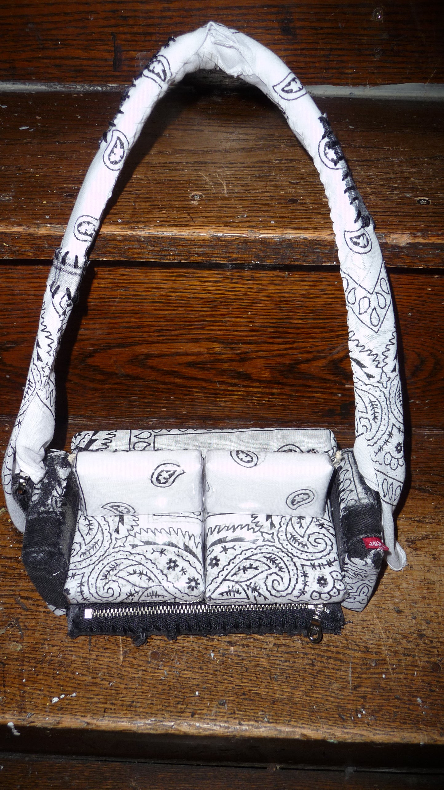 Distressed Paisley "Loose Change In The Sofa" Bag
