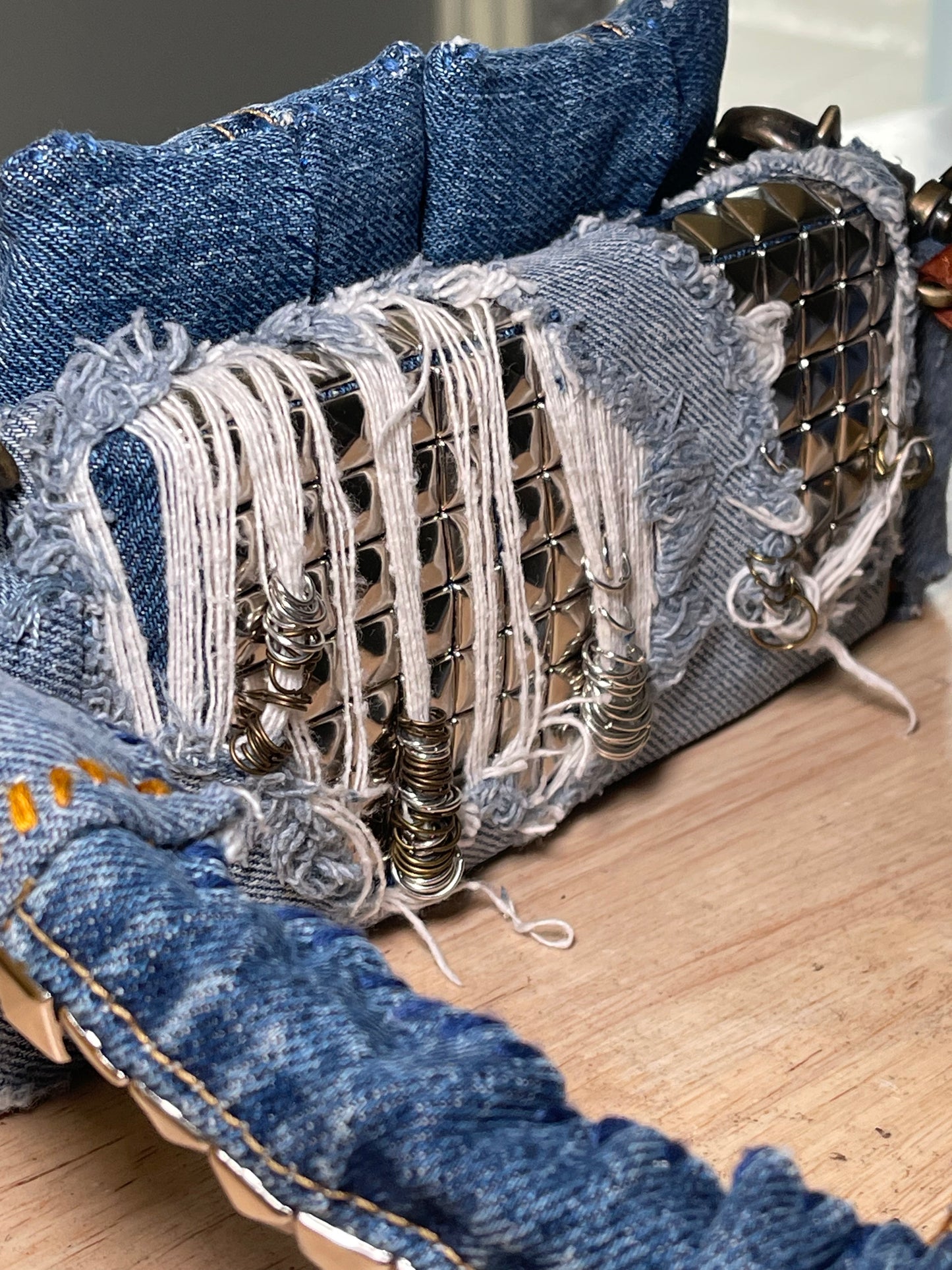 1 of 1 Deconstructed Denim 'Loose Change In The Sofa' Bag