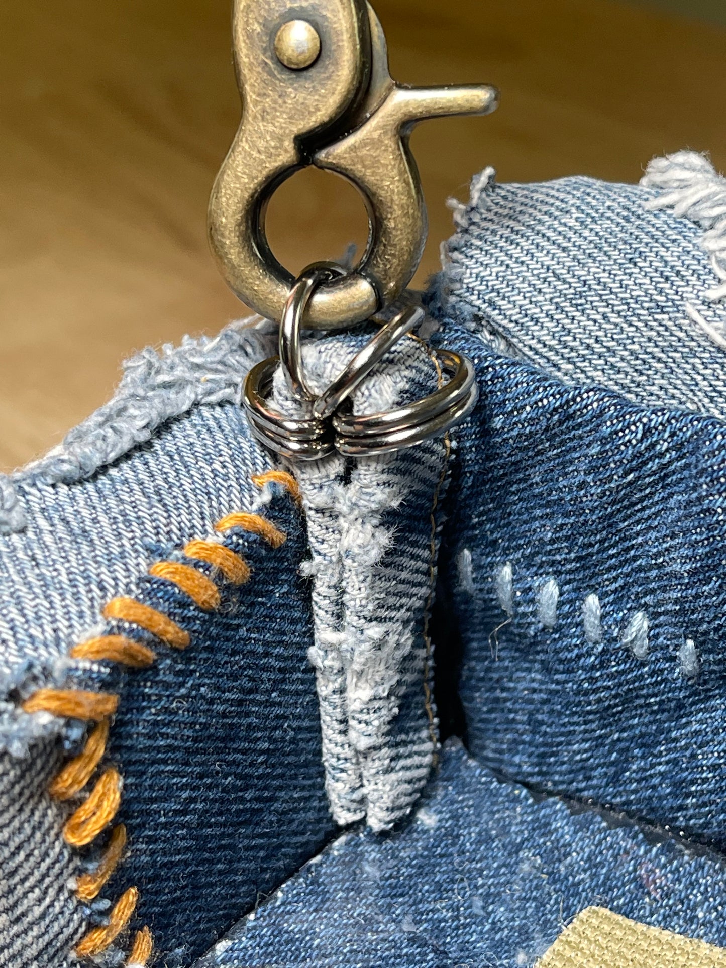 1 of 1 Deconstructed Denim 'Loose Change In The Sofa' Bag