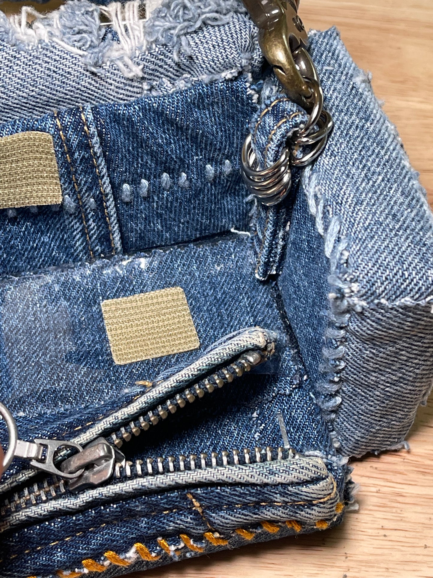 1 of 1 Deconstructed Denim 'Loose Change In The Sofa' Bag
