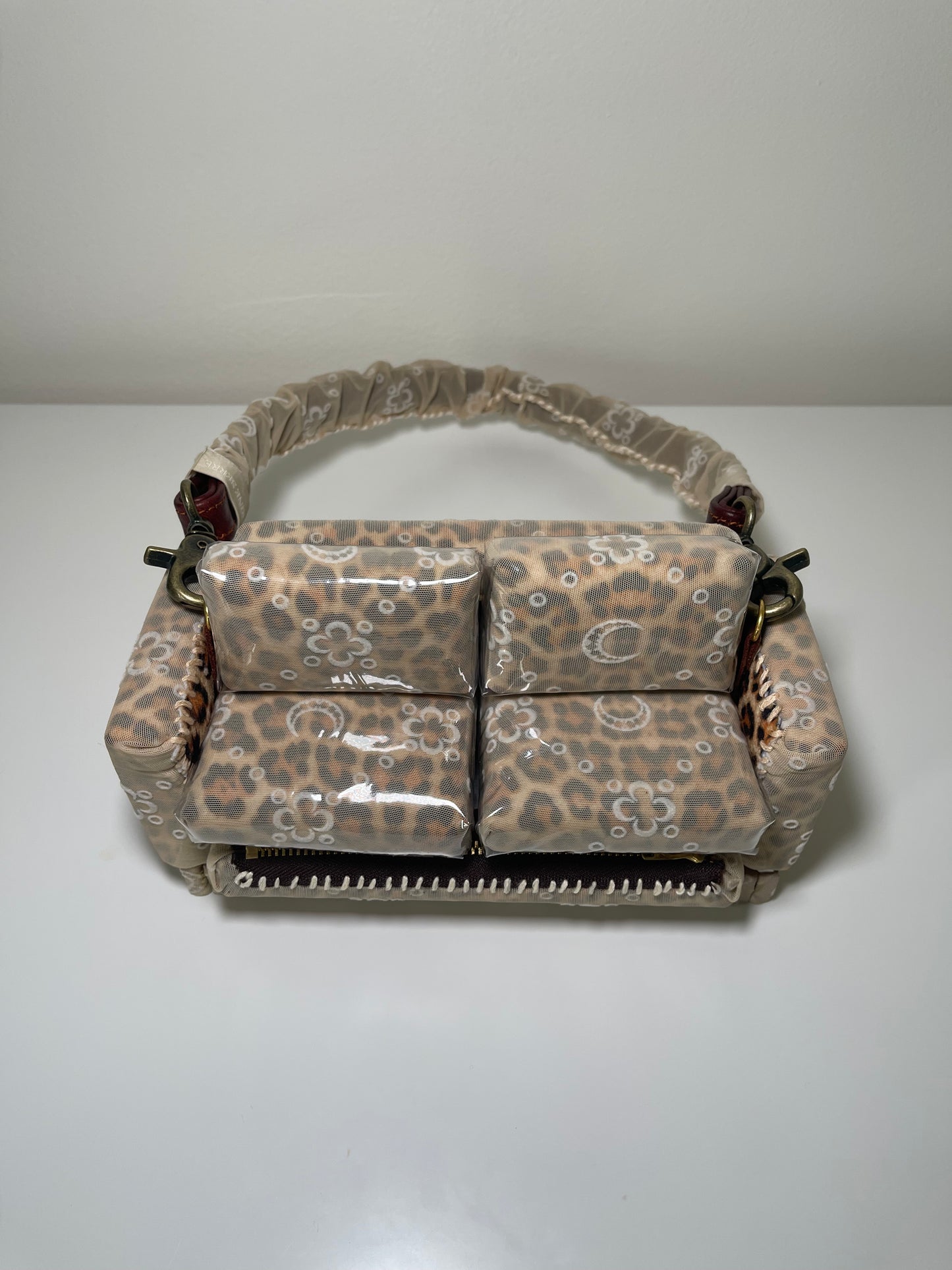 1 of 1 Upcycled 'Marine Serr x Cheetah Print' Loose Change In the Sofa Bag