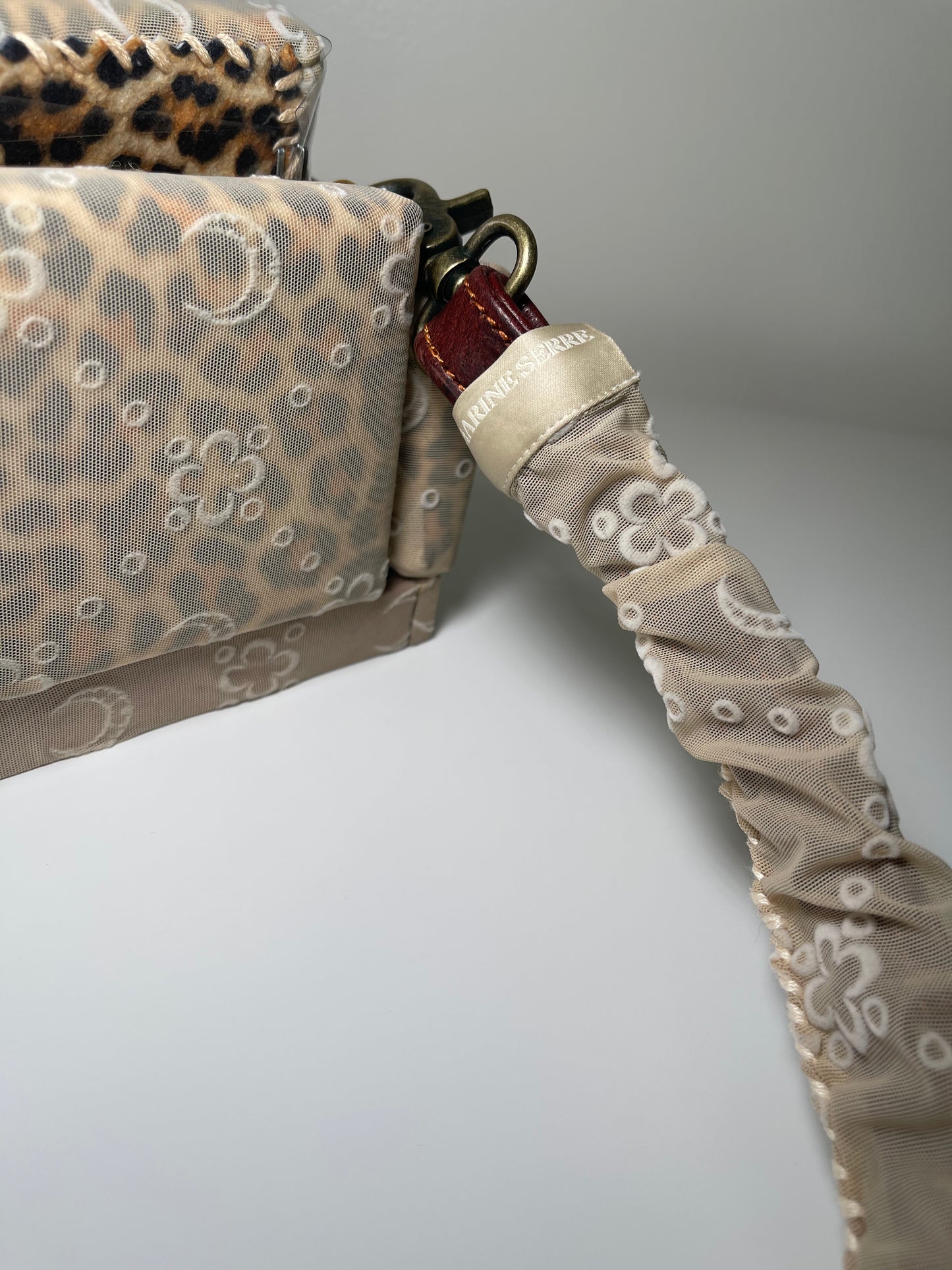 1 of 1 Upcycled 'Marine Serr x Cheetah Print' Loose Change In the Sofa Bag