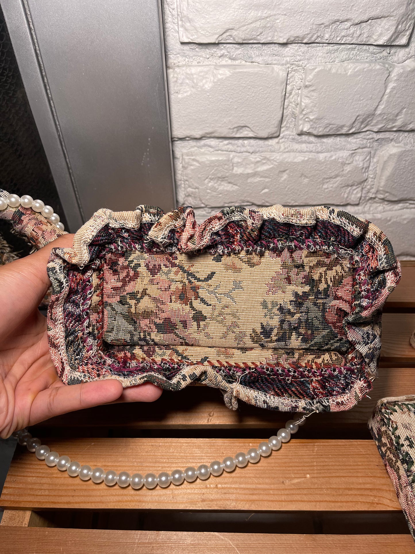 1 of 1 Grandma's Sofa Bag - Antique Rose