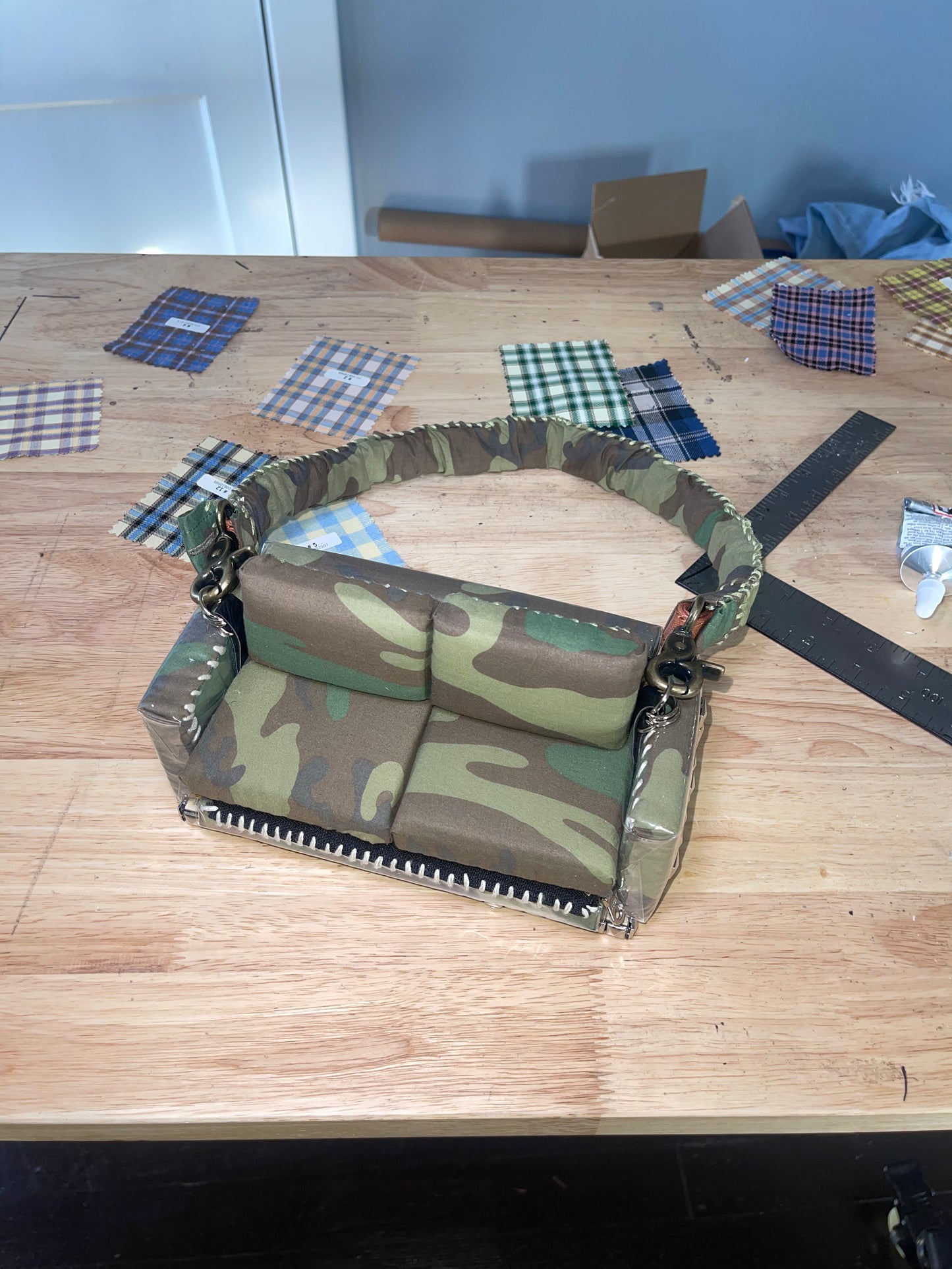 1 of 1 Studded Camo "Loose Change In The Sofa" Bag