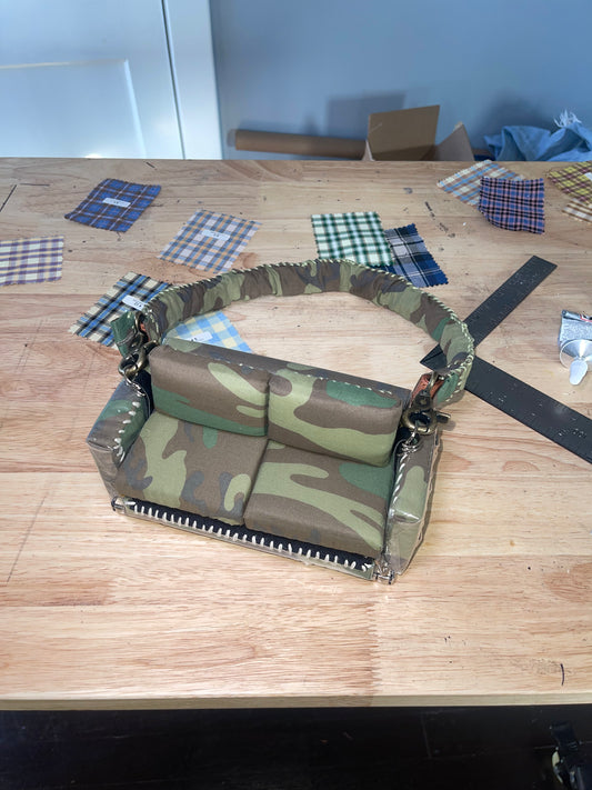 1 of 1 Studded Camo "Loose Change In The Sofa" Bag