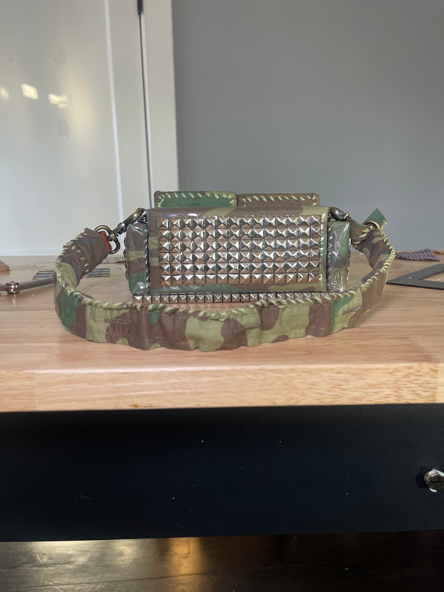 1 of 1 Studded Camo "Loose Change In The Sofa" Bag