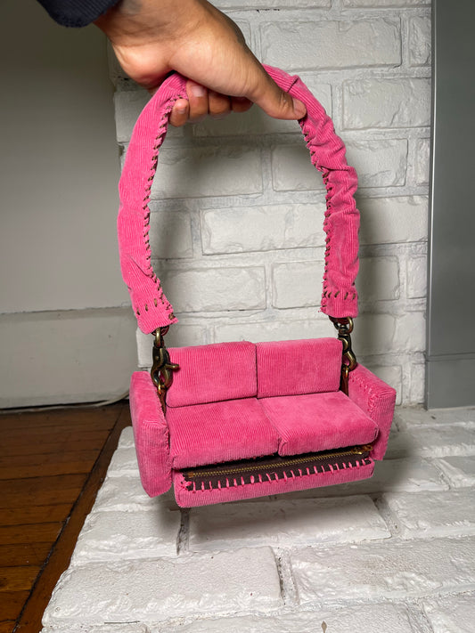 1 of 1 "Pink Corduroy" Loose Change In The Sofa Bag