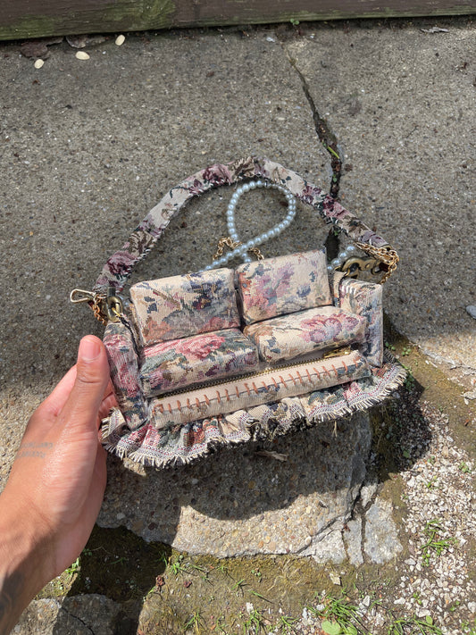 1 of 1 Antique Rose "Loose Change In Grandma's Sofa" Bag
