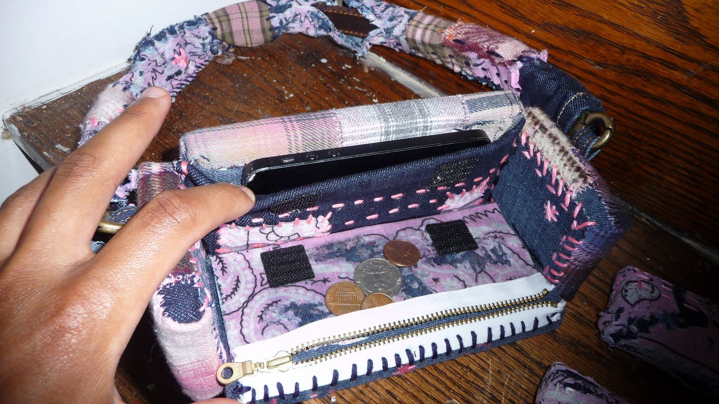 Pink, Patchwork, & Paisley "Loose Change In The Sofa" Bag