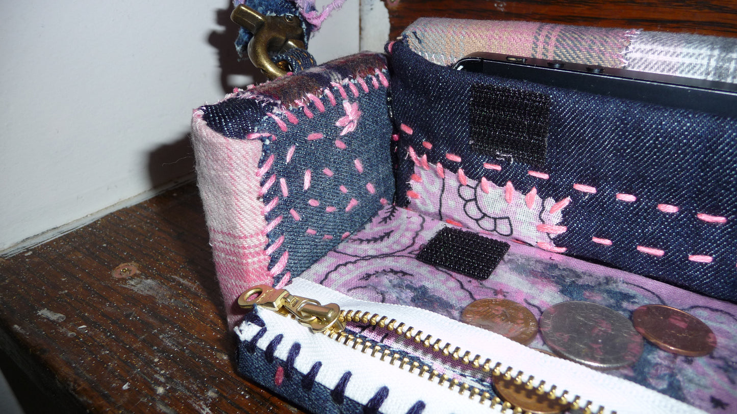 Pink, Patchwork, & Paisley "Loose Change In The Sofa" Bag
