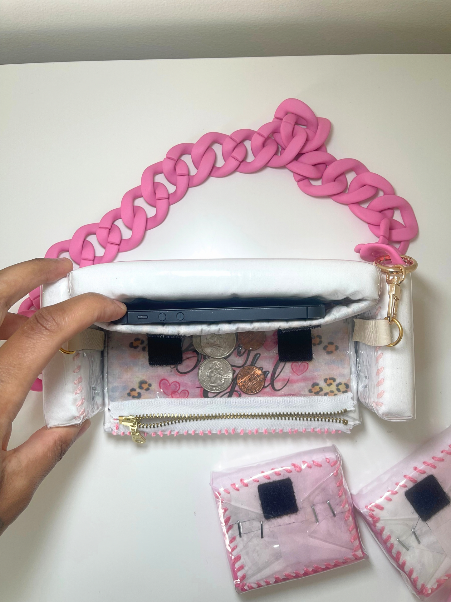 1 of 1 Babygirl Pink 'Loose Change In The Sofa Bag'