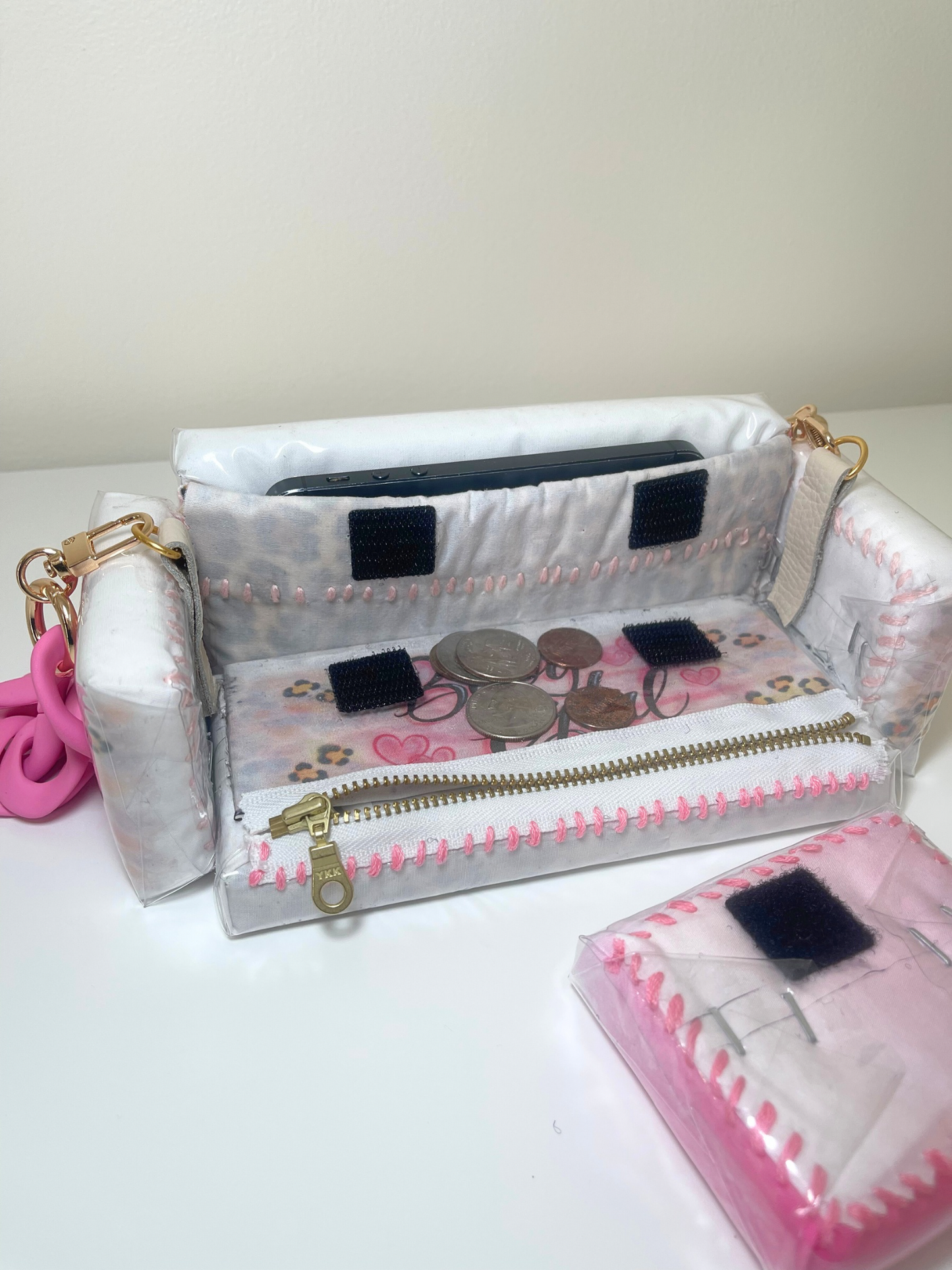 1 of 1 Babygirl Pink 'Loose Change In The Sofa Bag'
