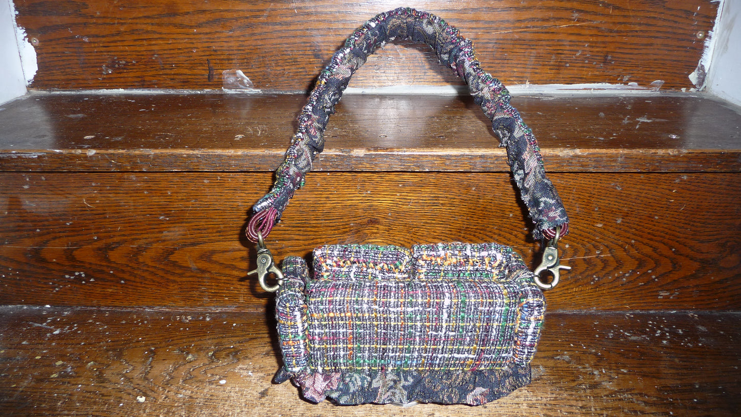 1 of 1 Black Tweed "Loose Change In The Sofa" Bag