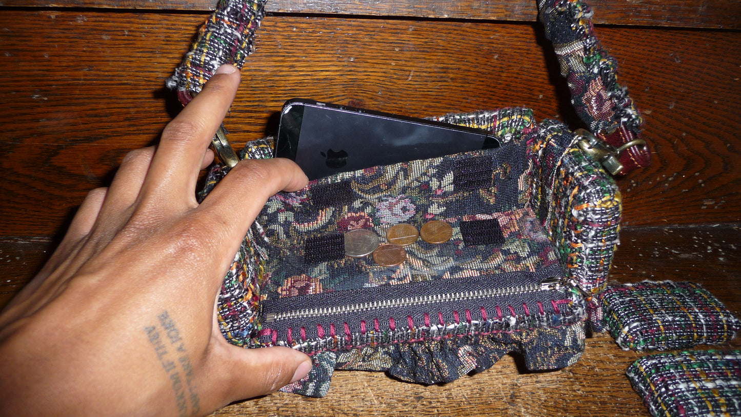 1 of 1 Black Tweed "Loose Change In The Sofa" Bag