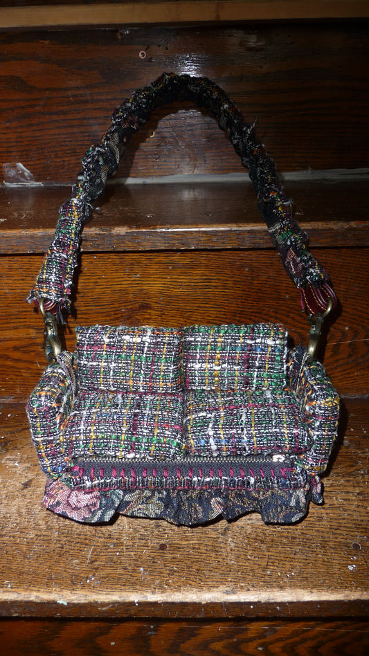 1 of 1 Black Tweed "Loose Change In The Sofa" Bag
