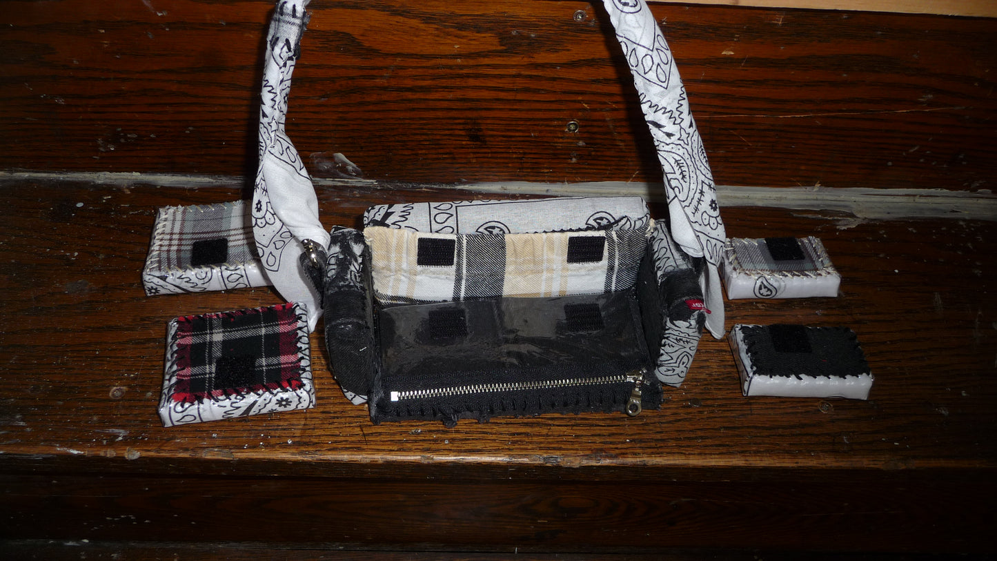 Distressed Paisley "Loose Change In The Sofa" Bag