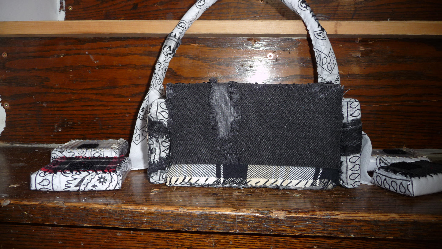Distressed Paisley "Loose Change In The Sofa" Bag